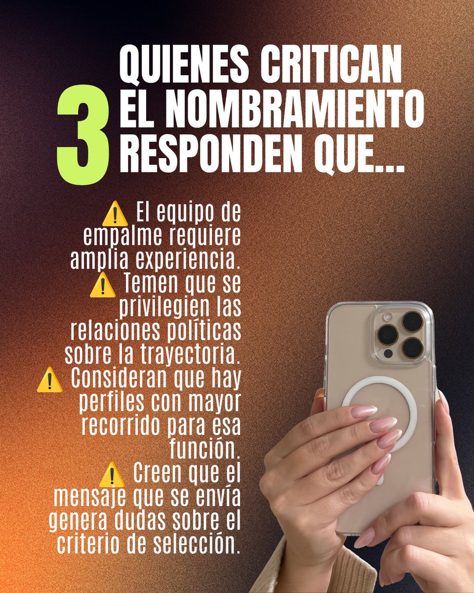 BravaNewsco's tweet photo. 🚨 El nombramiento de Jerome Sanabria dentro del equipo de empalme de Abelardo ha generado un intenso debate en redes y en la opinión pública.
Para algunos, representa la apuesta por una nueva generación de liderazgos y demuestra que la capacidad no depende de la edad.
Para otros, un equipo de empalme debería estar conformado por personas con una trayectoria más amplia debido a la responsabilidad de esa labor.
Y tú, ¿qué opinas?
¿Estás de acuerdo con la designación de Jerome Sanabria o crees que este tipo de cargos exige más experiencia?
👇 Te leemos en los comentarios. Mantengamos un debate respetuoso. 

#abelardodelaespriella #jerome #equipo #politica #opiniones
