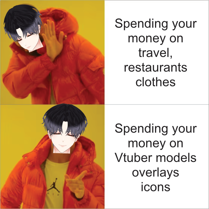 herakaze's tweet photo. I can't be the only one who does this...

What was the last thing you spent your "VTuber budget" on? 

PS: I can add to this a car parts 🙃
#VTubers https://t.co/Sm48uW3QAh