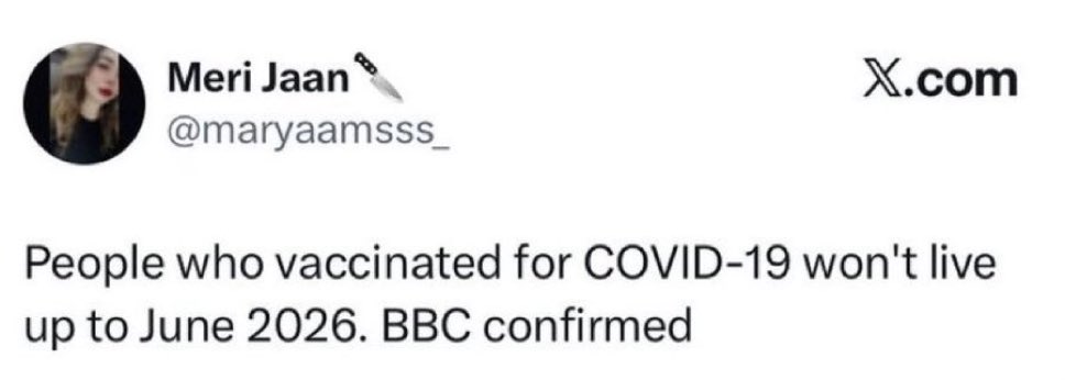 DrNeilStone's tweet photo. It is now July 2026

Any other vaccinated survivors out there?

Or is it just me...

HELLOO 👋 https://t.co/pjqPUIwQO7