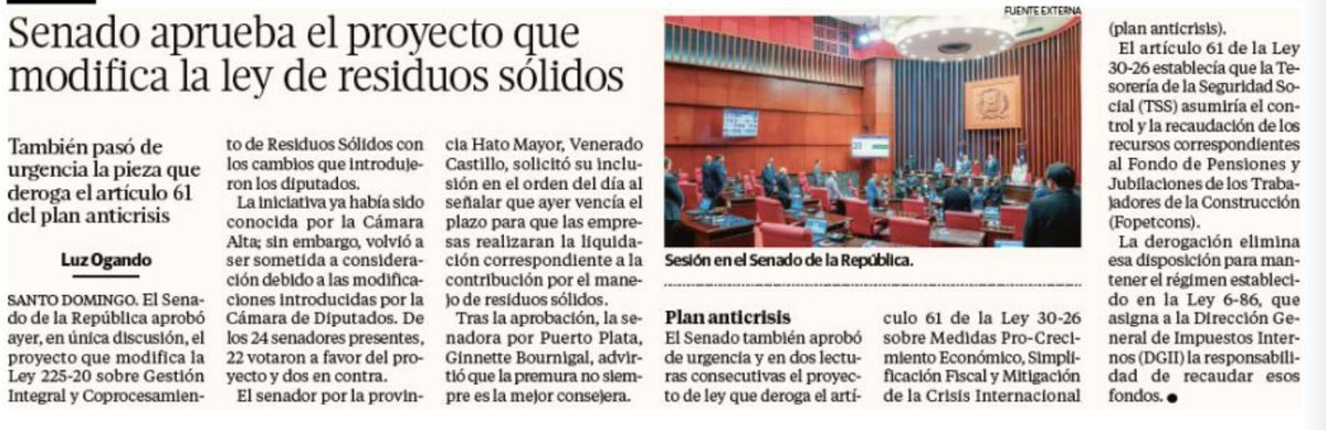 Image for the Tweet beginning: INCERTIDUMBRE LEGISLATIVA. Preocupa que, recientes