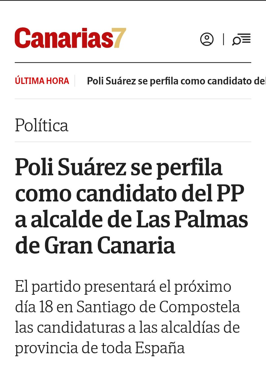 gemmartinezsol's tweet photo. Estaría bonito que dos ex alcaldes, Moya y Galdar,pretendan gobernar este ayuntamiento.

LPGC merece mucho más,

alguien que se la crea, que conozca sus barrios, y que tenga un proyecto valiente para nuestra maravillosa ciudad, 

no retales de otros municipios,
ni paracaidistas. https://t.co/FWiriM7Qin
