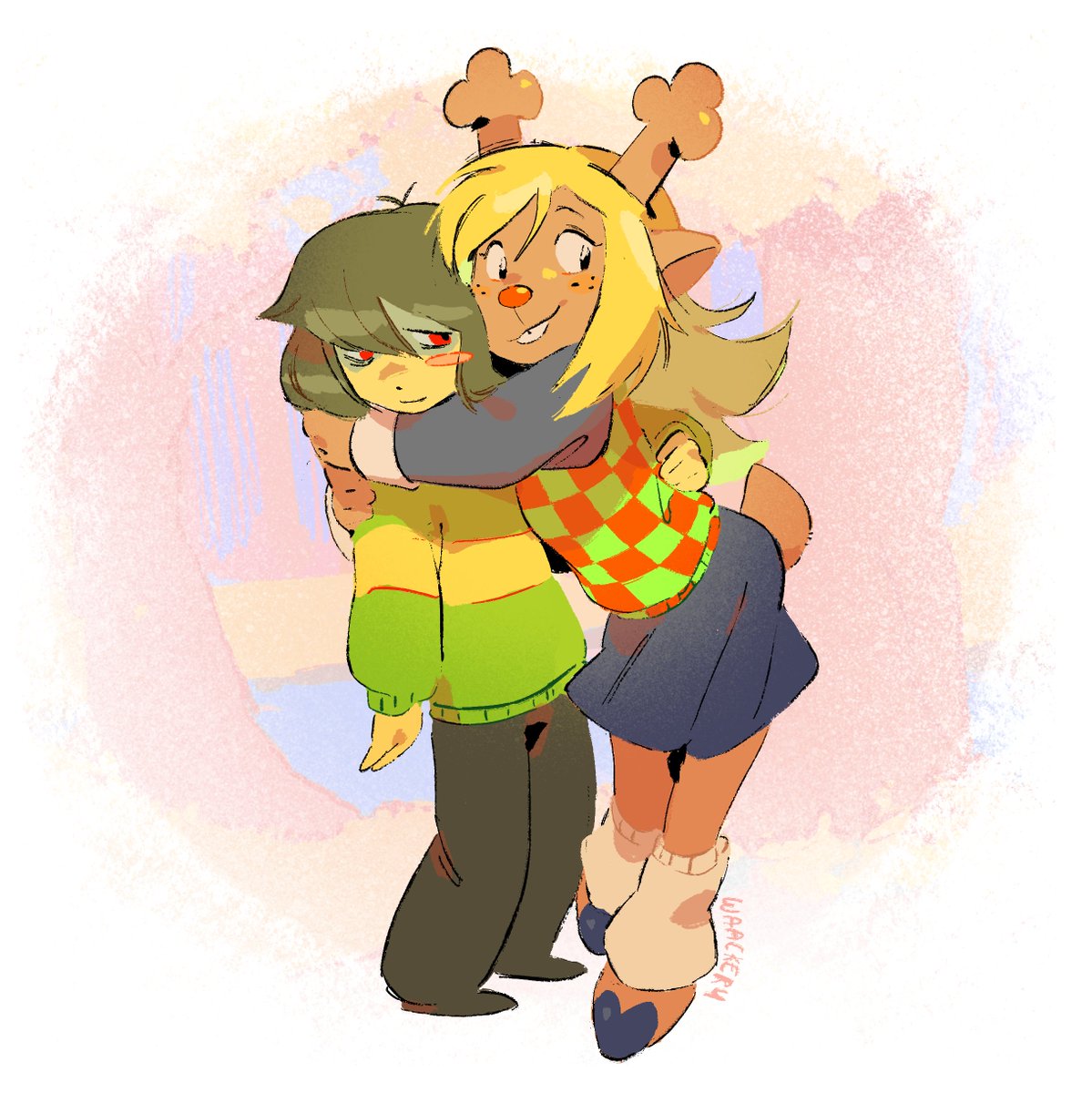waackery's tweet photo. No spoilers I just like Kris and Noelle a lot

#deltarune https://t.co/F5mwwRRdkk