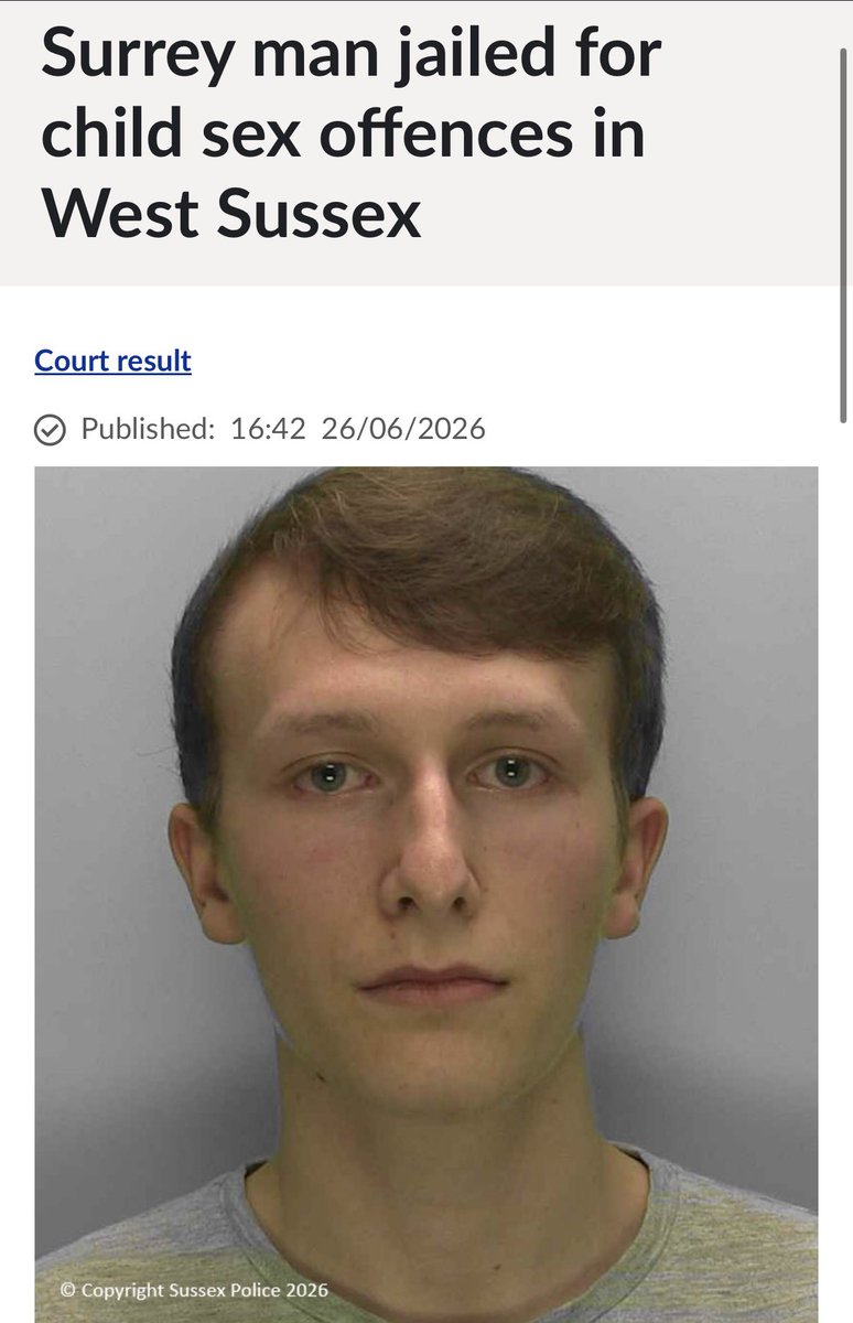colder_sarcasm's tweet photo. Another one of the usual suspects. 

Aiden Freeman has been jailed for child sex offences, including rape, after he said one of his victims, 9, was just attention seeking.

His offences took place between 2012 and 2016 - covered up?

#FutureReformCandidates https://t.co/IejMBkiAj1