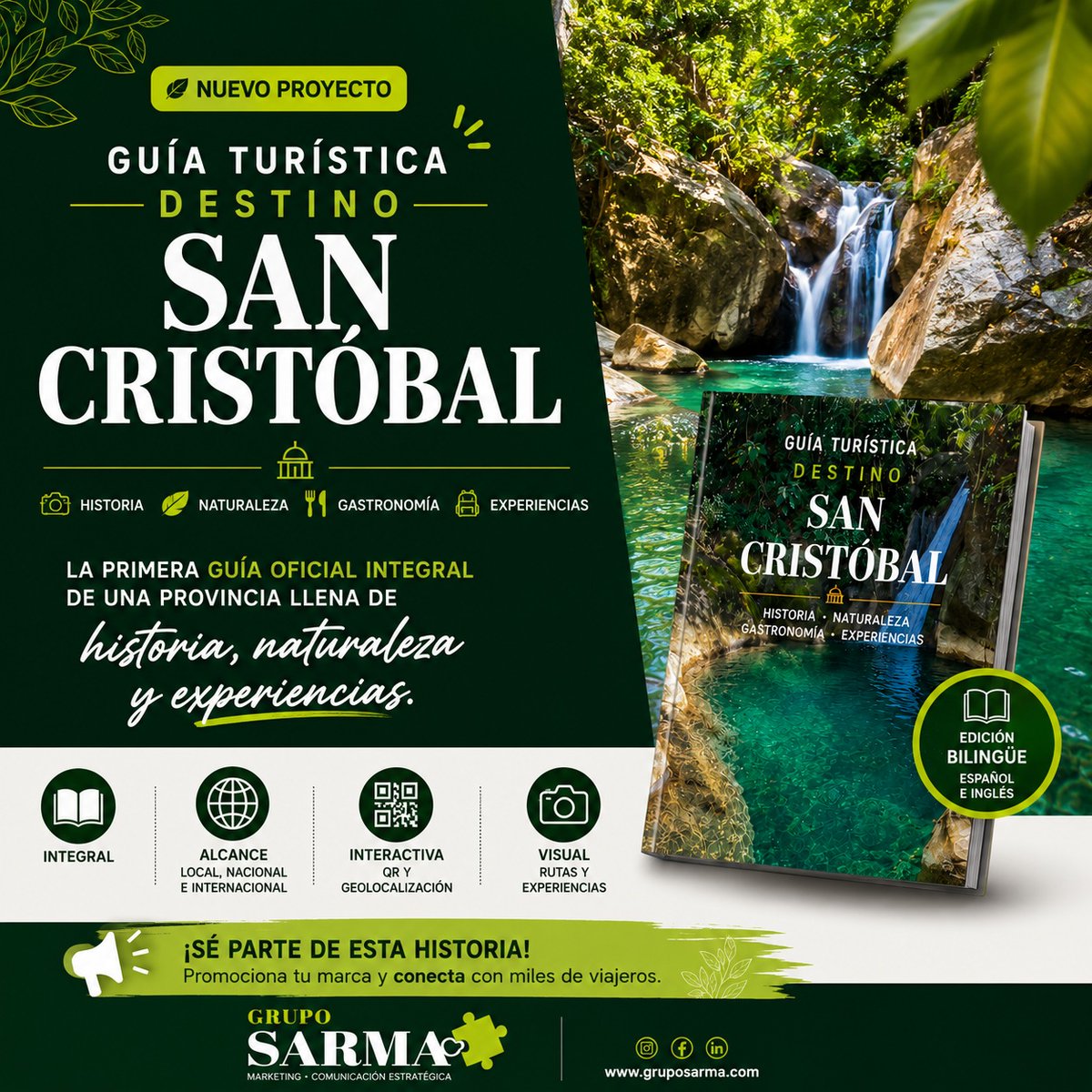 infoturDom's tweet photo. @gruposarma y Clúster Turístico y de Producción de San Cristóbal anuncian primera Guía Turística de este destino https://t.co/raqhbHzDgF @TurismoRD @MilkaHRD @AsonahoresRD @DavidColladoM @RannikMejia https://t.co/X6KZXdqT5a