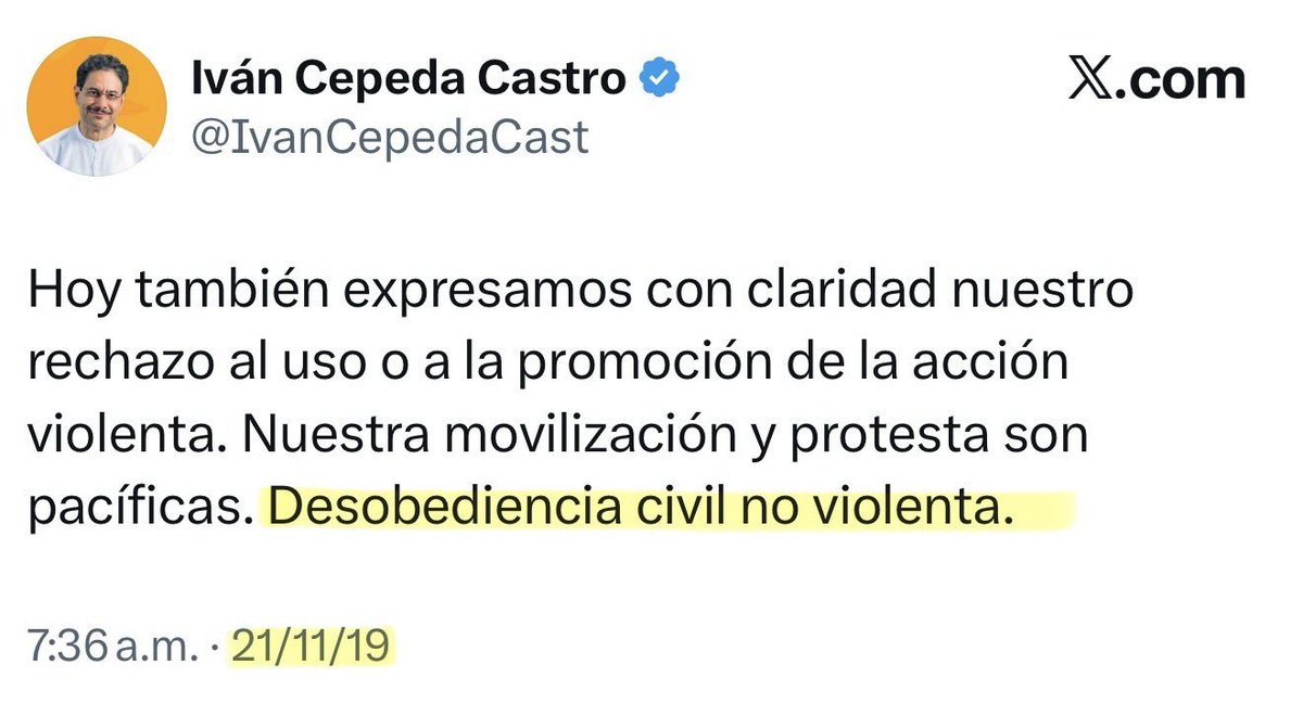 ASarraldeDelgad's tweet photo. @IvanCepedaCast 👁👁 
2014, 2018, 2019.
Con ese cuento de la DESOBEDIENCIA CIVIL viene desde el año 2014.
Usted si se la gana fácil... ¡PARÁSITO!

Aprenda y aprendan a perder y respetar la constitución... ¡CÍNICOS! https://t.co/8jQqQnZqsV