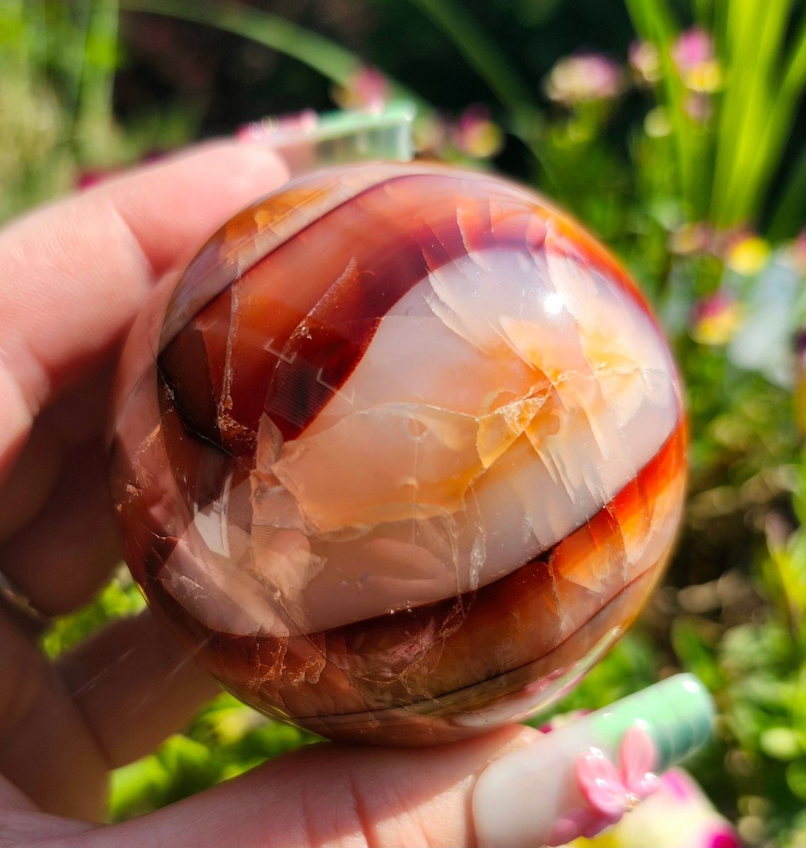 fire_spell's tweet photo. Gorgeous new spheres. Coming Friday to https://t.co/tXUdDHnCfZ 12PM EST 

The carnelian is stunnnning and so rich in color https://t.co/p9bIDjILU9
