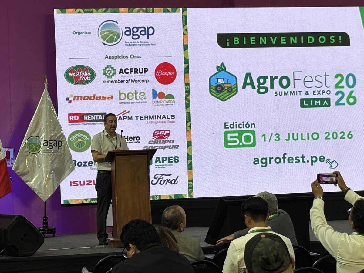 Corresponsables's tweet photo. @Agromillora_ @AGAP_PERU 📌 Ponencia “Financiamiento no reembolsable para organizaciones agrarias con potencial agroexportador”a cargo de Jorge Castro, de @midagriperu
@AGAP_PERU #agrofest https://t.co/62EnyquOG9