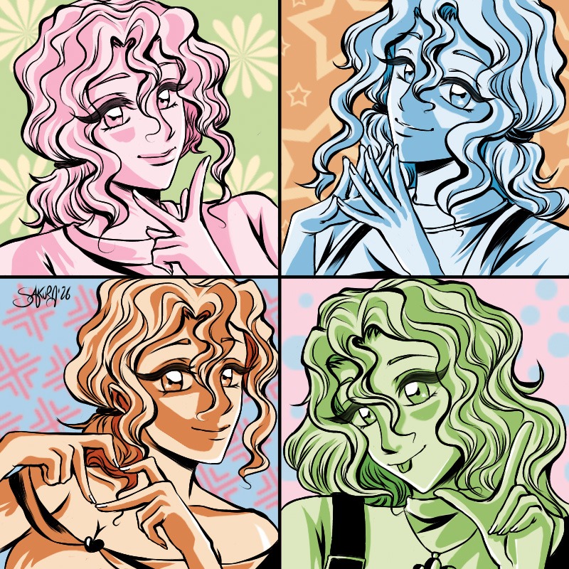 Ellykun's tweet photo. The color experiments continue! Now comes Sakura Kurosaki, the protagonist of Deep Dark Dream, my manga published in Italy by @douglasedizioni.
#mangaillustration #mangradraw #illustration   #mangastyle #digitaldrawing https://t.co/YTgoGCLwrL