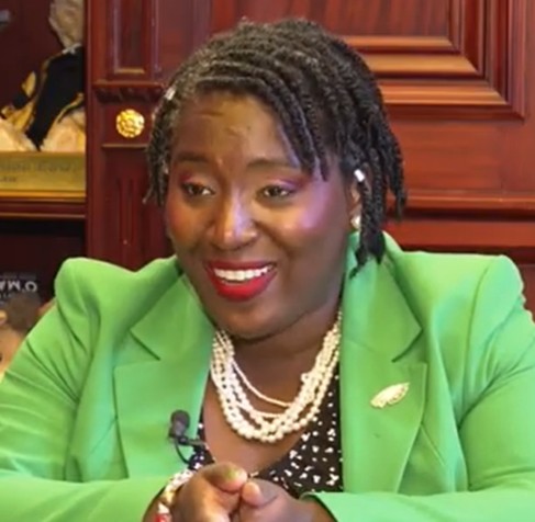 crystaldigs's tweet photo. Pennsylvania Rep. Eric Davanzo was removed from the floor due to his patriotic suit.

"She's like a scrooge."

Democrat Speaker of the House, Joanna E. McClinton, says wearing costumes on the floor are not allowed.

"If I wore a LGBT scarf, nothing said about that." https://t.co/kVEr8GJgIv