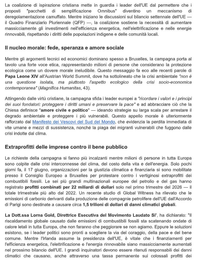 andytuit's tweet photo. ""I grandi inquinatori devono essere ritenuti responsabili dei danni climatici""
#fossilfuel #divestment #LaudatoSi #OurCommonHome
#COLLASSOCLIMATICO #ENDFOSSILFUELS https://t.co/0NTgVGve0Y
