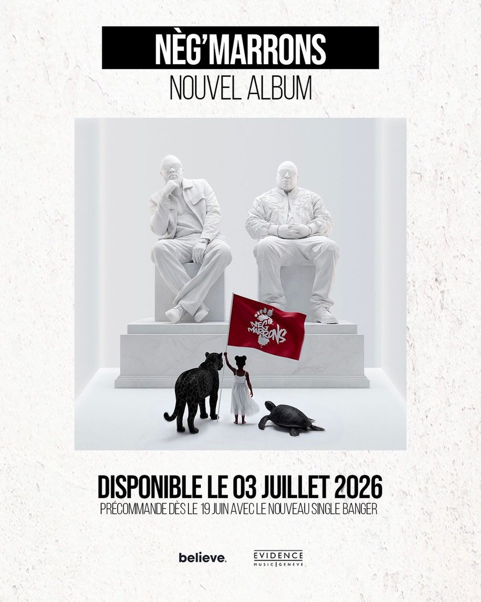 negmarrons's tweet photo. Après toutes ces années, l'histoire continue.
Notre nouvel album est officiellement disponible précommande dès aujourd'hui.
Un projet qui nous ressemble, mais qui nous emmène aussi ailleurs. Cet album est un voyage entre nos racines, nos expériences et nos envies d'aujourd'hui. https://t.co/6QCXOc3vVV