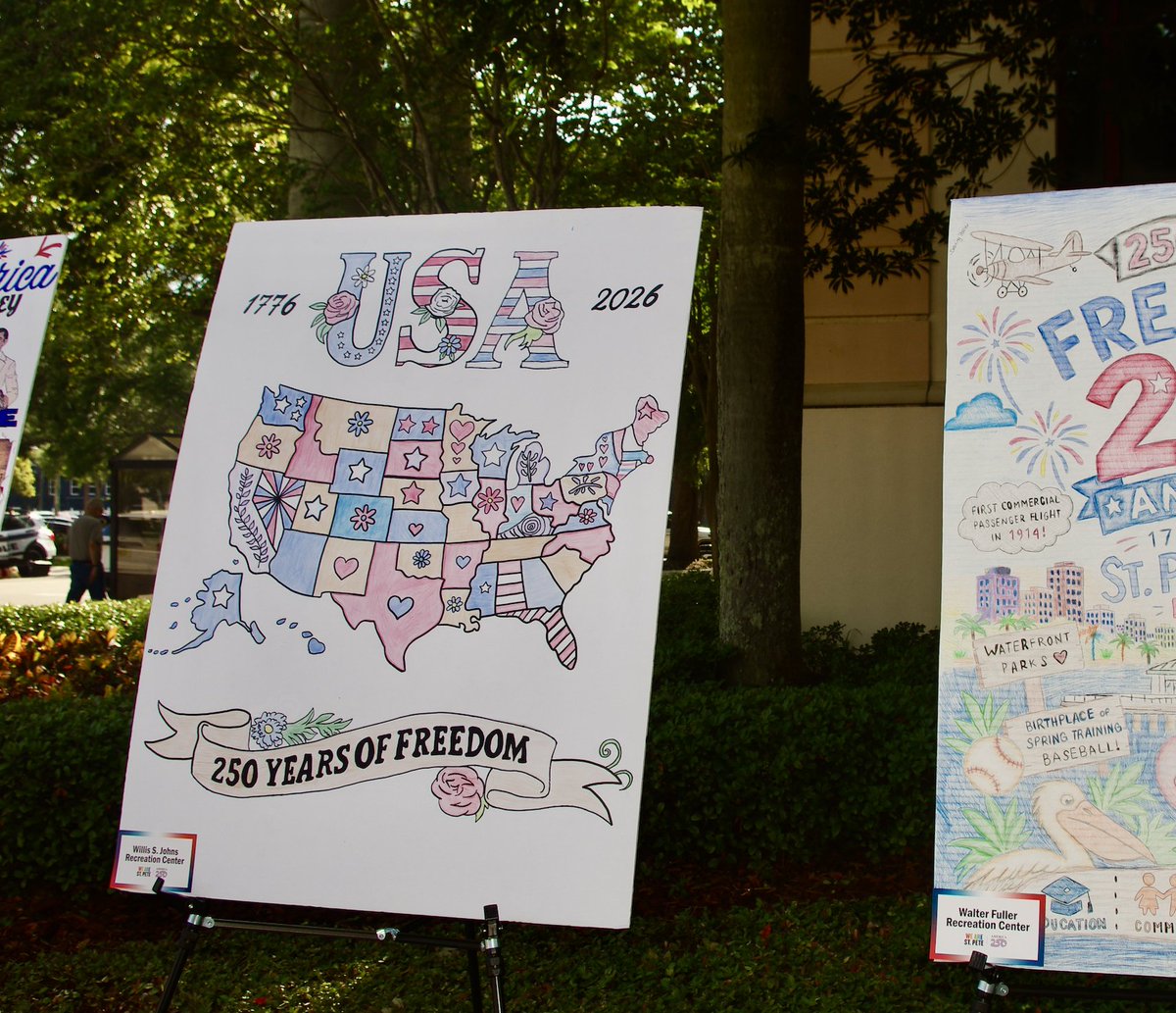 LindsayCrossFL's tweet photo. What a special way to kick off Independence weekend at City Hall, with @MayorKenWelch alongside local leaders, talented performers, and inspiring speeches this morning. Proud to see our community coming together to celebrate!

#IndependenceWeekend #StPete #USA250 https://t.co/atPyoPnLsJ