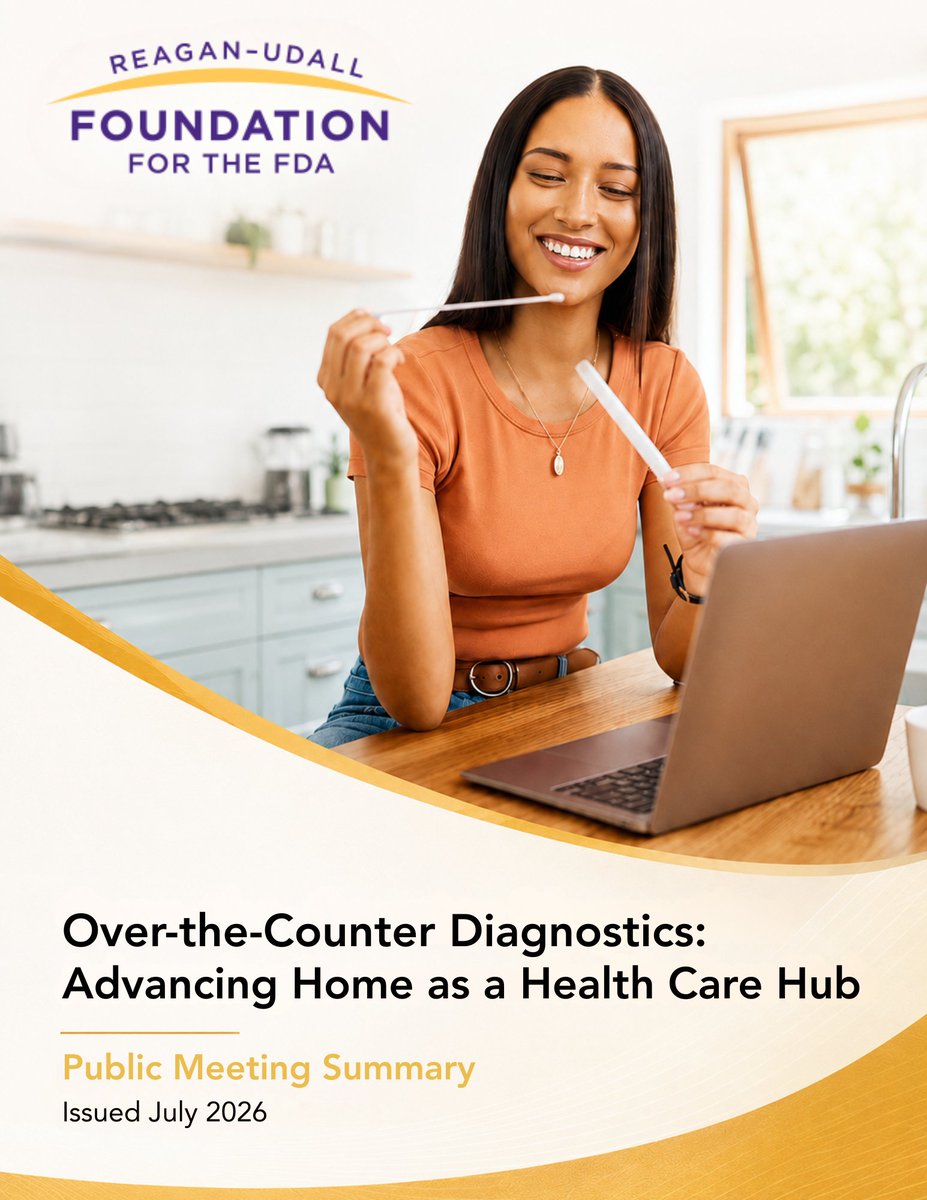 reaganudall's tweet photo. At-home diagnostic tests are reshaping health care, but regulatory &amp; market barriers can still slow down vital innovation. Our new report summarizes key learnings from our March 2026 public meeting on the future of OTC diagnostic devices. Read the report: https://t.co/zNZOr5Fzq2 https://t.co/0NUOHXaaxV