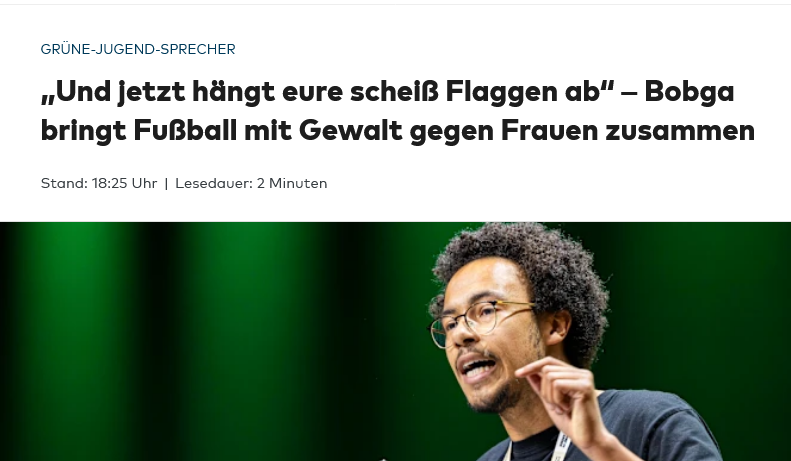 Prankmelder's tweet photo. Luis #Bobga (Grün-Pimpf_innen): „Und jetzt hängt eure scheiß Flaggen ab“
Die #AfD-Wahlwerbung der #Grünen wird auch immer extravaganter! 😂
#grünejungend #wmaus #wm #flaggen #fussball https://t.co/EncEhVeims