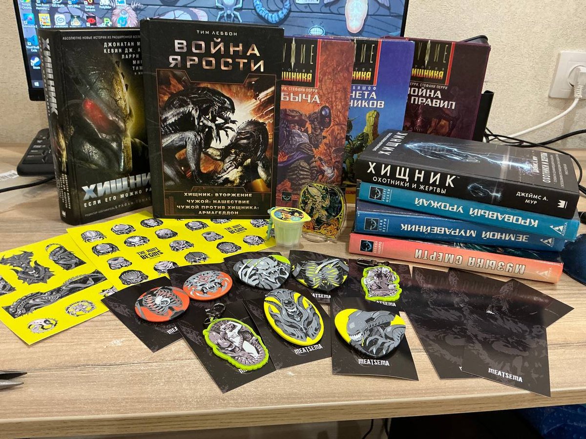 MeatSemovna's tweet photo. @AVPAlo i couldn't buy official stuff since most of them can't be delivered to the place where i live so i decided to make some myself ahaha 
tha scar standee is my fav
some of the books i managed to find are older than me😭 https://t.co/FkPC4P1Et0