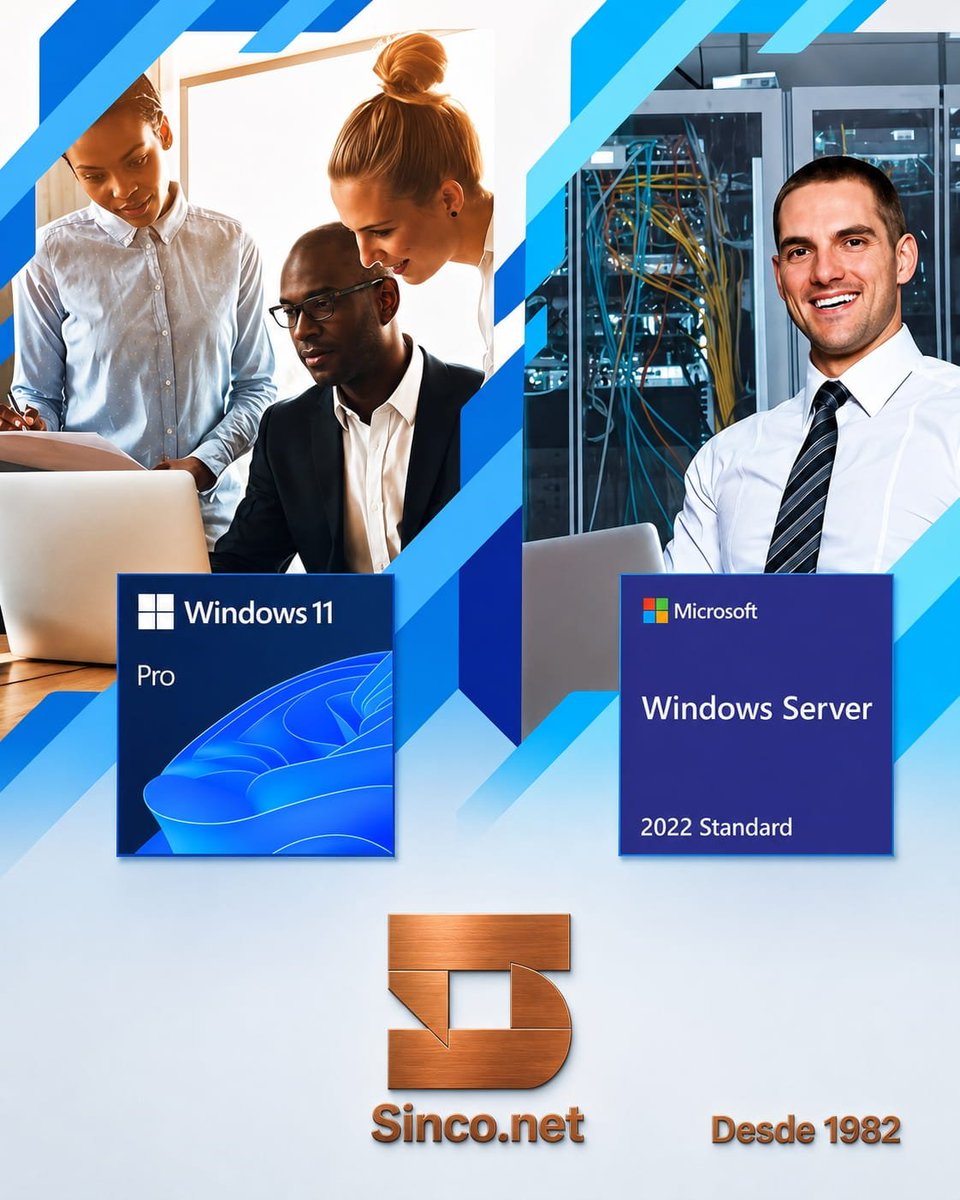 Sinco_Brasil's tweet photo. Dispomos dos Sistemas Operacionais originais #Microsoft OEM para nossas #Workstations e #Servidores.
https://t.co/Y6kl3ZMOwm
#Sinco #Desde1982 #Tradição #WindowsServer #Windows11 #Xeon #Intel #Seagate #Kingston #DataCenter #StorageSolutionProvider #SeagateSSP #IamIntel https://t.co/2sv6sk9SZu