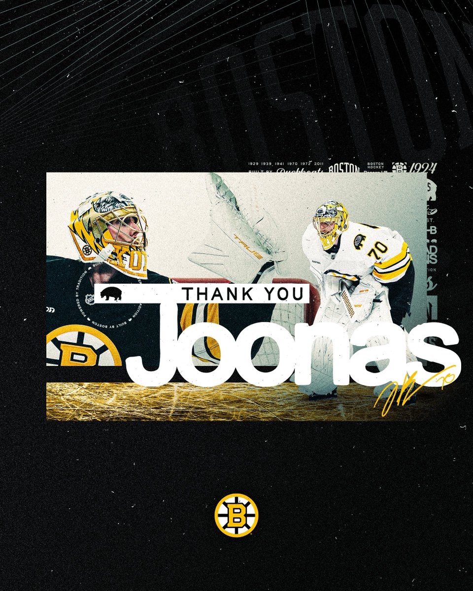 NHLBruins's tweet photo. The #NHLBruins have acquired forward Kalle Vaisanen and a 2028 fourth-round draft pick from the New York Rangers in exchange for goaltender Joonas Korpisalo.

Best of luck, Korpi!

📰: https://t.co/C7yn40oWwI https://t.co/z6fha5XVgb