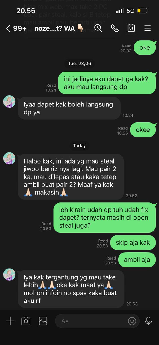 xofrich's tweet photo. cape bgt sekarang ada lg drama lain, aku take jiwoo berriz awalnya ga pair, tp tbtb katanya ada yg mau steal pair, yaudah aku iyain buat pair gapapa, akhirnya katanya udh dapet dan aku ud payment, tp sekarang tbtb dikasih steal lagi ke orang lain?? 😭 lama-lama gua stopcoll dah https://t.co/LhZEV8QhIi