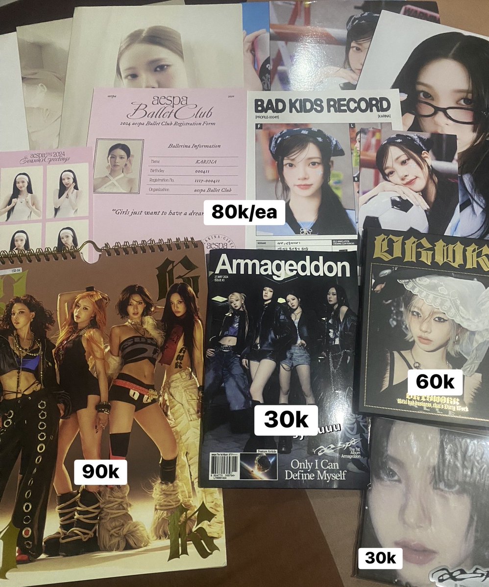 sybluuu's tweet photo. wts | want to sell karina aespa 

- can each, pict 2 min take 3 pc
- take banyakan aku kasih diskonnn
- not in rush shipping (weekend only)

tags. wtb wto poca pc md album jaobluu drama armageddon spicy synk dw 2nd anniv whiplash hobo https://t.co/qaREKGNW3w