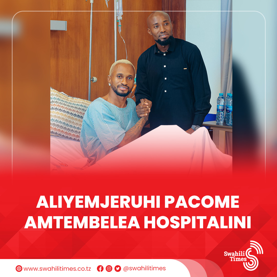 swahilitimes's tweet photo. Mchezaji wa JKT Tanzania, Hassan Wahabi, amemtembelea hospitalini kiungo wa Yanga, Pacome Zouzoua, aliyepata jeraha baada ya kugongana naye katika mchezo wa mwisho wa Ligi Kuu.

Wahabi ameambatana na baadhi ya viongozi wa JKT Tanzania. https://t.co/8Nq04E4FND