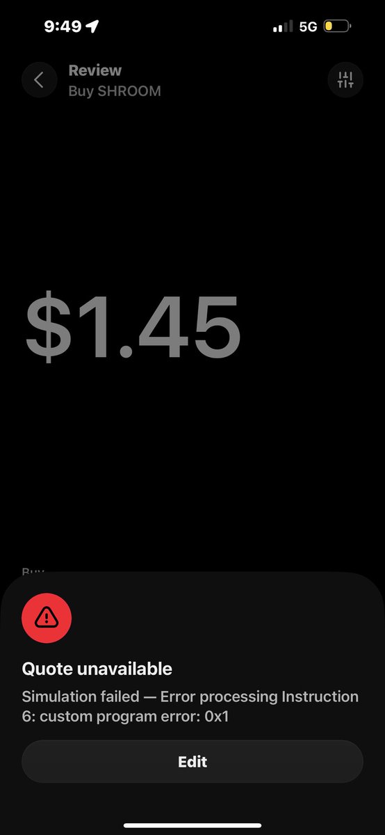DaCatalystCap's tweet photo. @Supermanonchain @Supermanonchain 
Phantom won’t let me buy 
Ik it’s low balance but fuhhh

2iZPLajyLLiqJaCkkH7bR7CJEokDA11Uj7ZfUGC798vt https://t.co/I1Yh2cBNFI