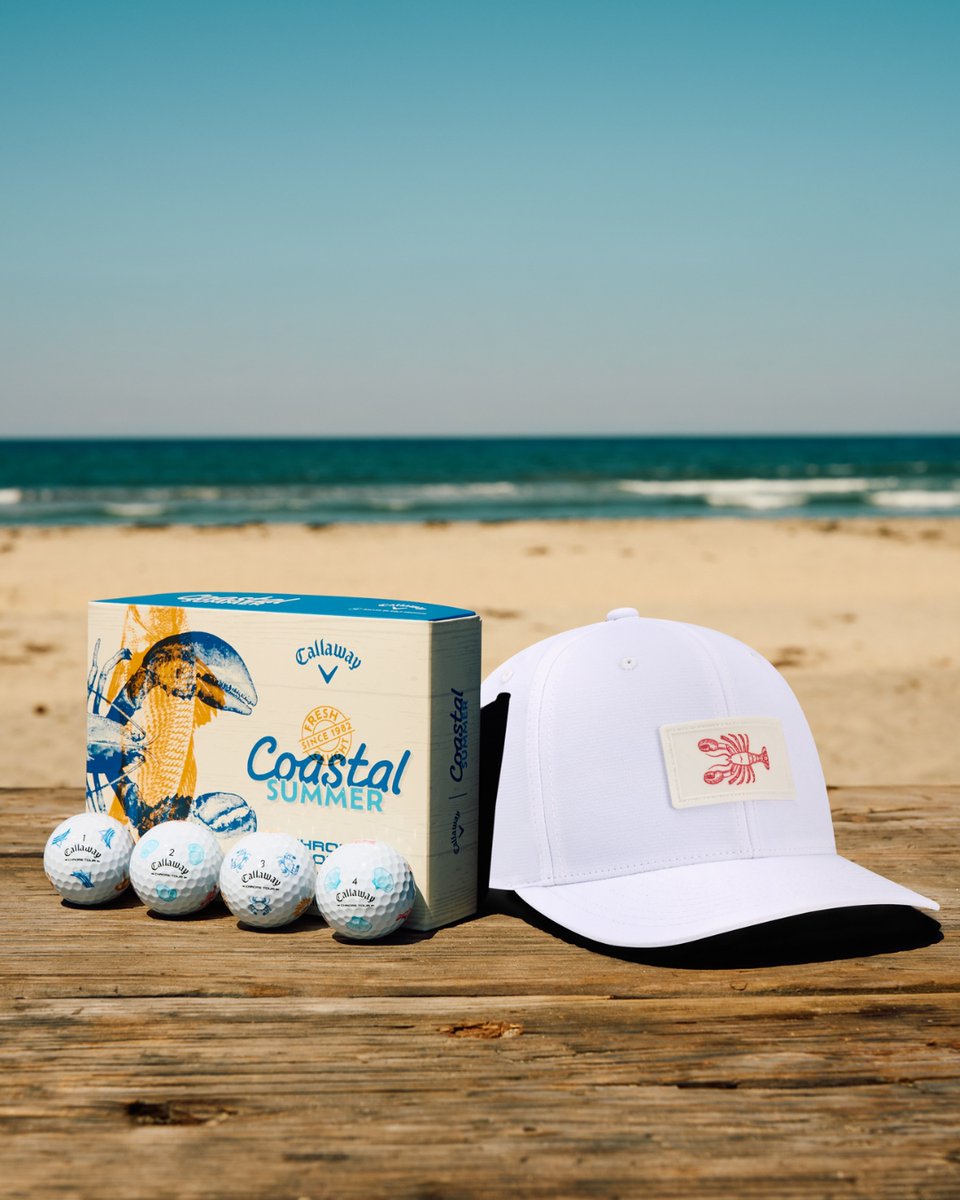 CallawayGolf's tweet photo. Tee up the charm of summers by the shore with our Limited-Edition Chrome Tour Coastal Summer golf balls 🦀 Featuring hand drawn seaside inspired designs, this is the perfect ball for the summer! 

https://t.co/N6KKumhFf6 https://t.co/J7s5ECJYxV