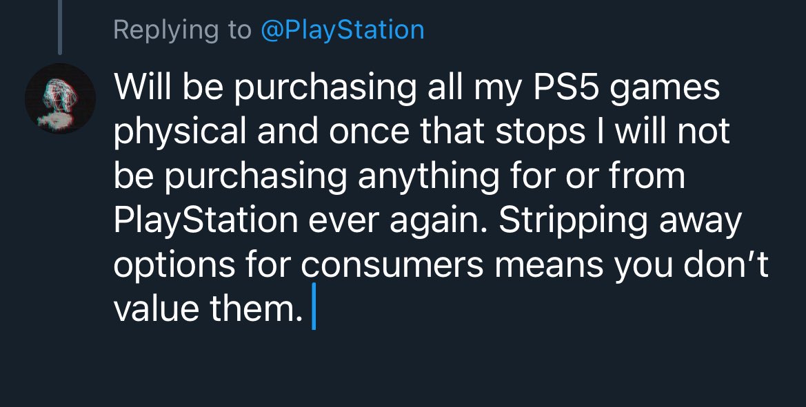 virtuapet's tweet photo. Don’t know why it’s not letting me respond? But yeah this fucking sucks and I can’t in good faith tell anyone to ever get anything from PlayStation or Sony. You just killed your brand. https://t.co/RIESyIyZL0