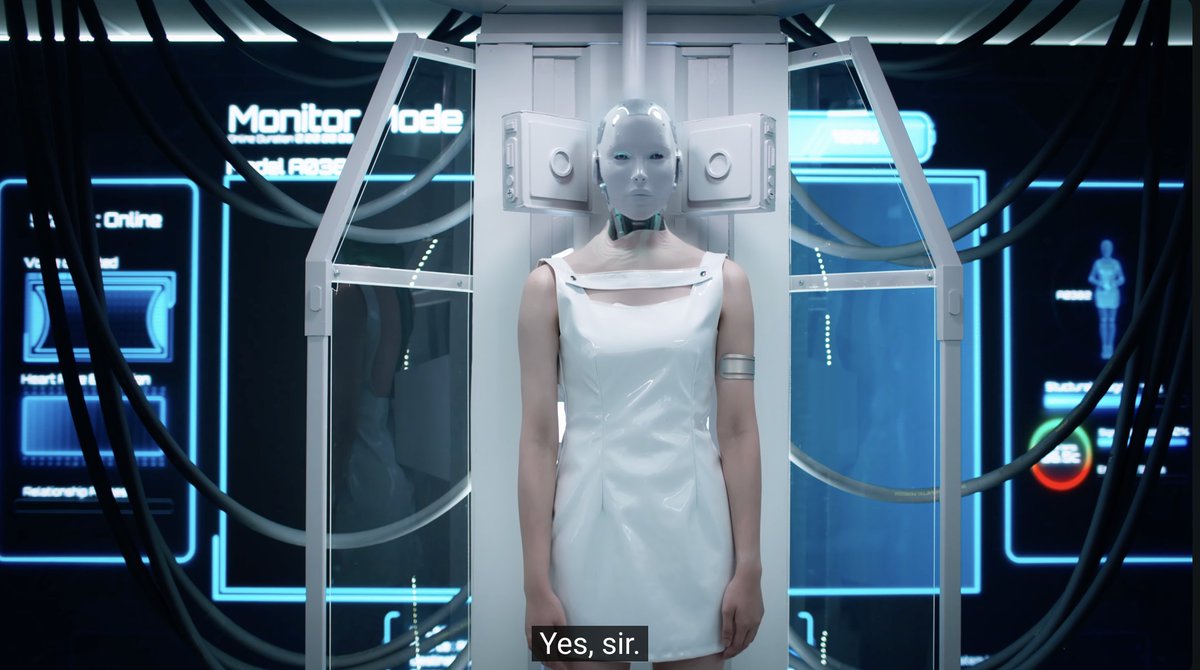 aloha_0101's tweet photo. No, but this futuristic feel this show has. Seated, seated. 

AI GIRL EPISODE ONE  
#AIGirlEP1 https://t.co/SxN1RKhqDx