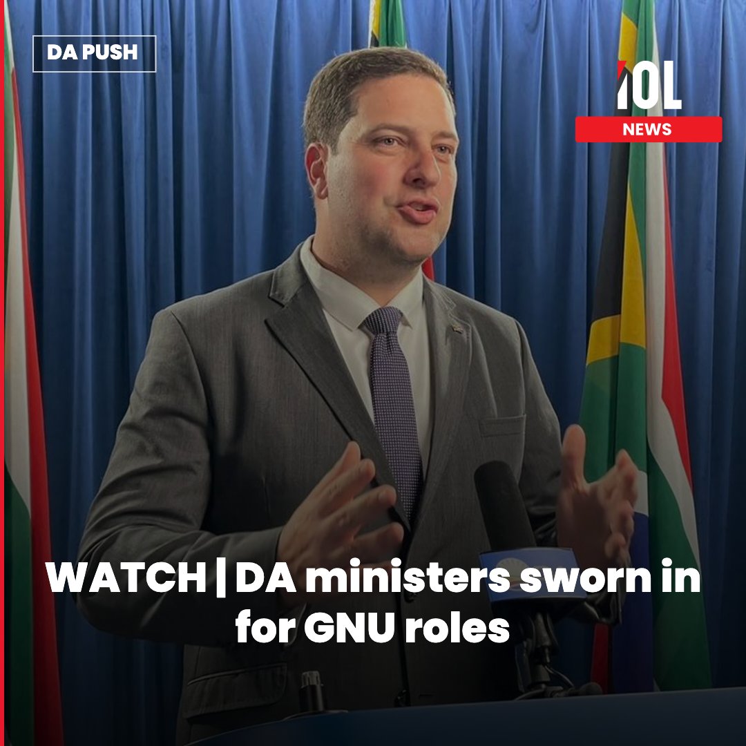 IOL's tweet photo. DA leader Geordin Hill-Lewis said the party's new team in the Government of National Unity must prove that the DA delivers better government, insisting they have a clear mandate from millions of South Africans to raise standards in national leadership.
Read on https://t.co/GFXe7yVeeb
#SouthAfrica #HillLewis #DA #GNU #politics #news