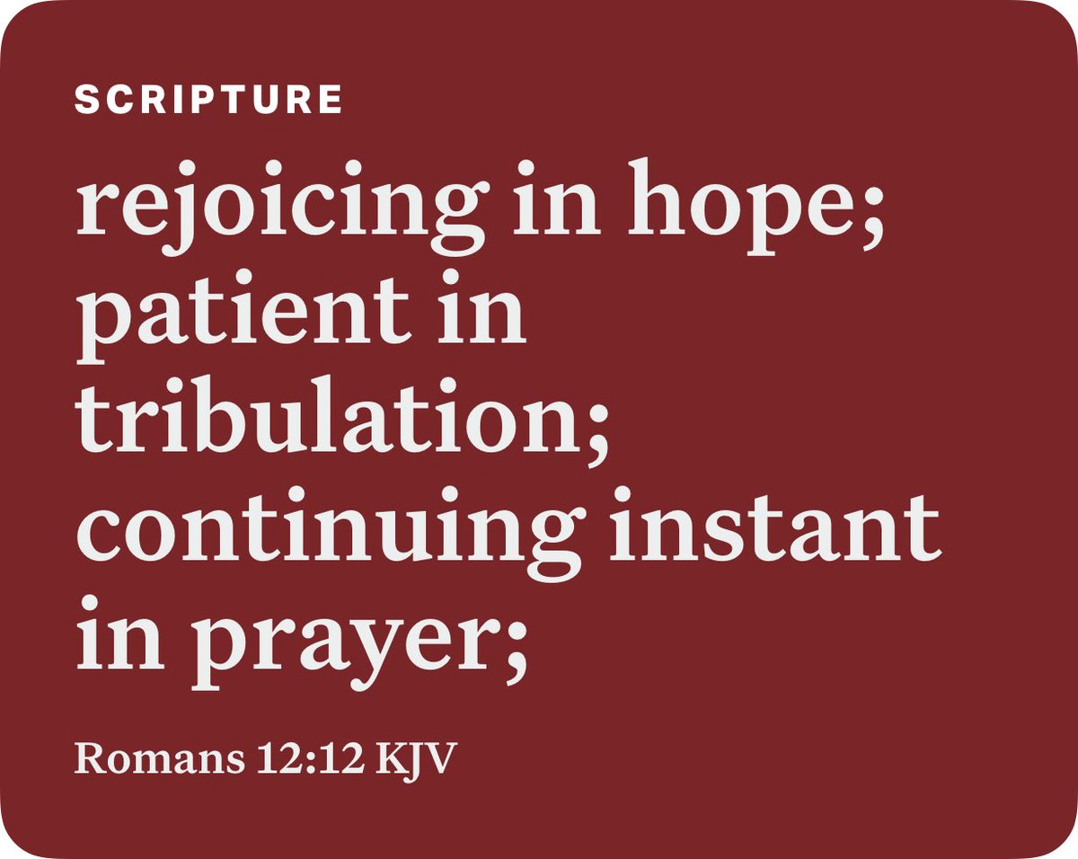 _no_____one____'s tweet photo. Romans 12:12 KJV https://t.co/y0rosr6Nyq https://t.co/HyCN4pB2Gz