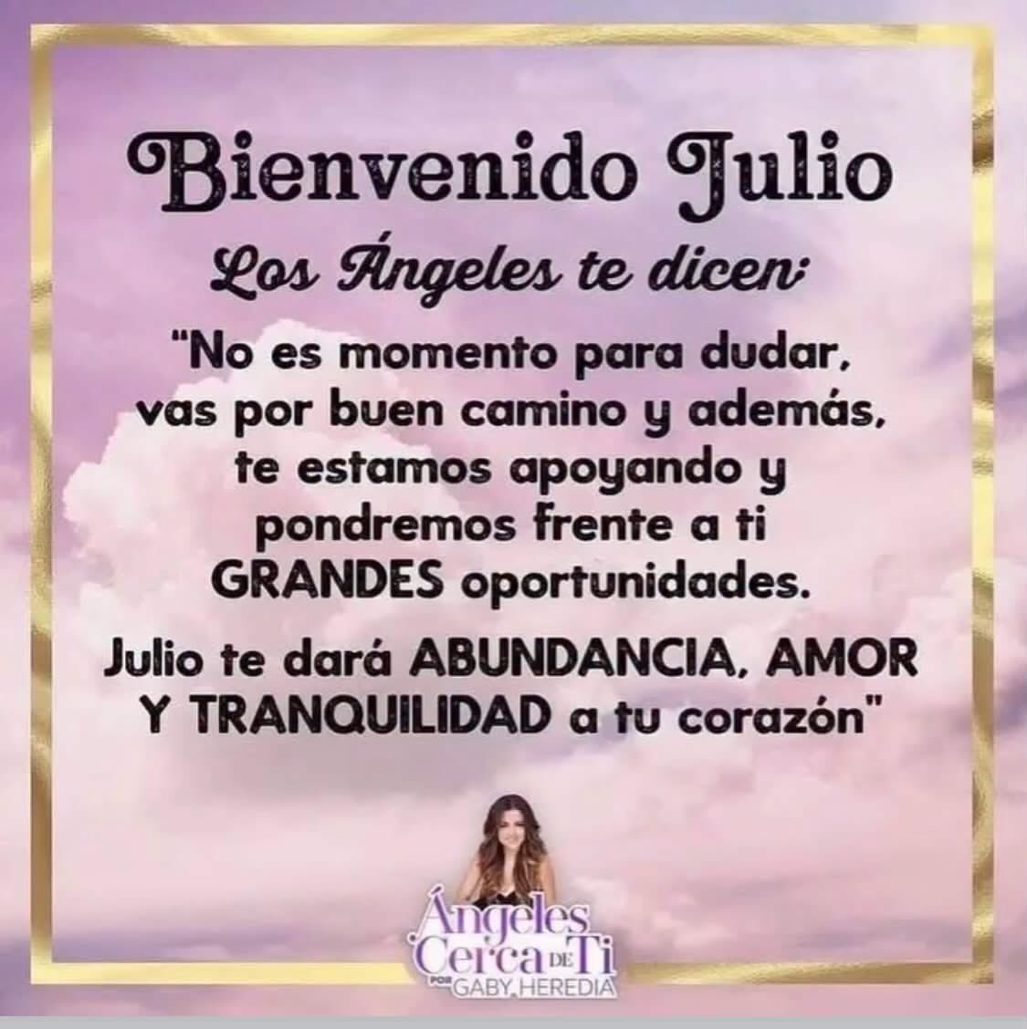 Angelcercadeti's tweet photo. Lo  que Si debes hacer en Julio:
1- Continuar incluyendo a Dios en tus planes.
2- Agradecer.
3- Mantenerte alerta de los mensajes de LosÁngeles.

Lo que NO debes hacer en Julio:
1- Dudar de ti.
2- Bajar la guardia.
3- Rendirte.

Con amor 
Gaby Heredia 
Ángeles comer a de ti https://t.co/uncQdwwg8i