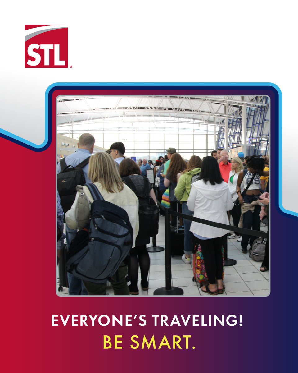 flystl's tweet photo. 4th of July travel weekend is approaching.

Which means that the airport will be busy, the parking lots will be fuller than usual, and somebody will absolutely realize they forgot their ID at the worst possible moment.

Please don’t let it be you. For our sakes and yours, please. https://t.co/kPKWorzJ0M