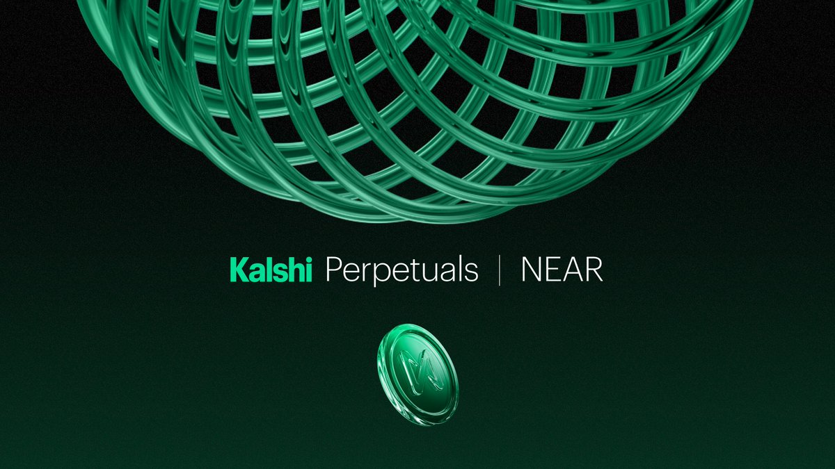 Kalshi_Crypto's tweet photo. NEAR Perpetuals are now live for trading.

The first US regulated perpetuals on NEAR.

Only on Kalshi. https://t.co/HOd0fmBldE