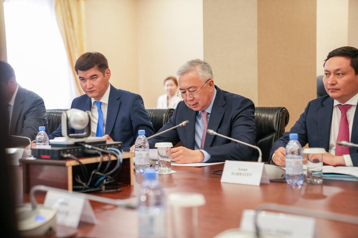 isdb_group's tweet photo. Kazakhstan and the IsDB Group continue to translate a growing partnership into tangible development results.

In #Astana, H.E. Mr. Serik Zhumangarin, Deputy Prime Minister, Minister of National Economy, and IsDB Governor for the Republic of Kazakhstan, met with H.E. Dr. Muhammad Al Jasser, Chairman of the IsDB Group.

The meeting reviewed the expanding partnership between Kazakhstan and the IsDB Group, with cumulative approvals exceeding US$4.24 billion, including US$2.5 billion approved since 2024.

Both sides explored opportunities to deepen cooperation across priority sectors, with a shared focus on high-quality implementation, stronger alignment with national plans and systems, and delivering lasting development impact.