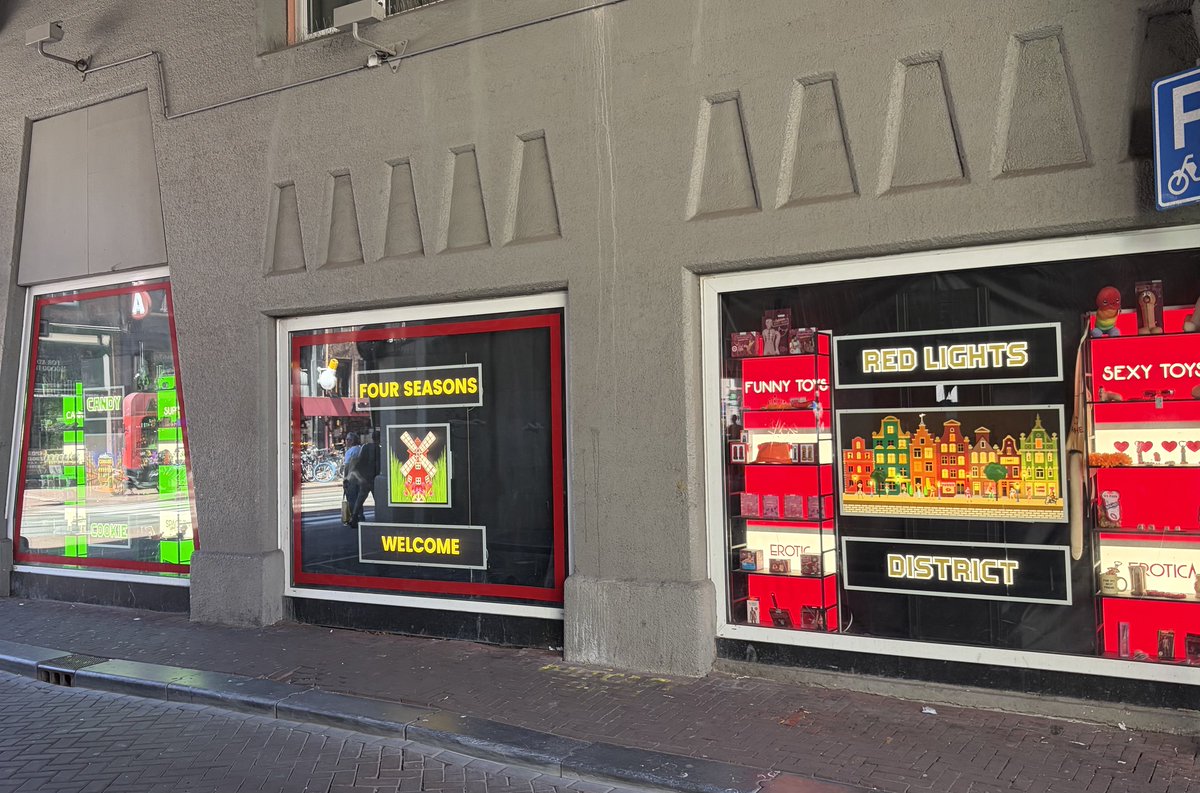ThisAmsterdam's tweet photo. For get the Four Seasons hotel chain, forget Four Seasons Total Landscaping - new in Amsterdam, Four Seasons drugs paraphernalia and sex toys. https://t.co/lIYyEV5BBk