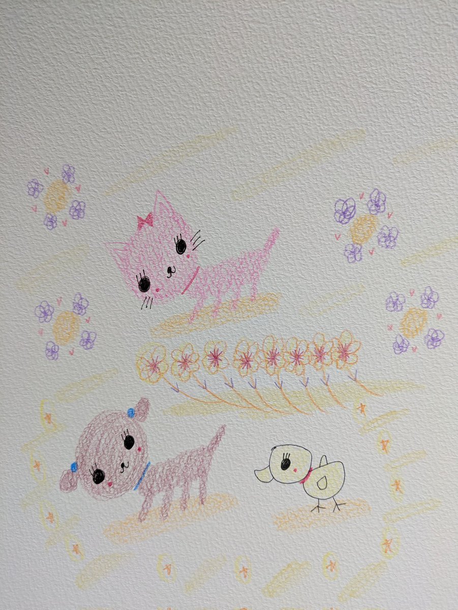 ikumiy5's tweet photo. #イラスト　#Illust　#トイプードル　#摂食障害　#不安　#孤独　#トラウマ
#ねこ　#花 https://t.co/BvzVTM85qH