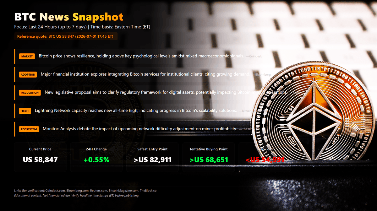 chartblitz's tweet photo. EST 2026-07-01 05:00
📊 Analysis Benchmark @ 58,699 USD
Panicking over $4.5B ETF outflows? Ex-bank trader reality check: News is just a smokescreen for whales to create Exit Liquidity! Read the deep dive here👇 https://t.co/rgzjnBKIFz#BTC #Bitcoin#Crypto#ChartBlitz #ElliottWave https://t.co/9zVyEU0hA3