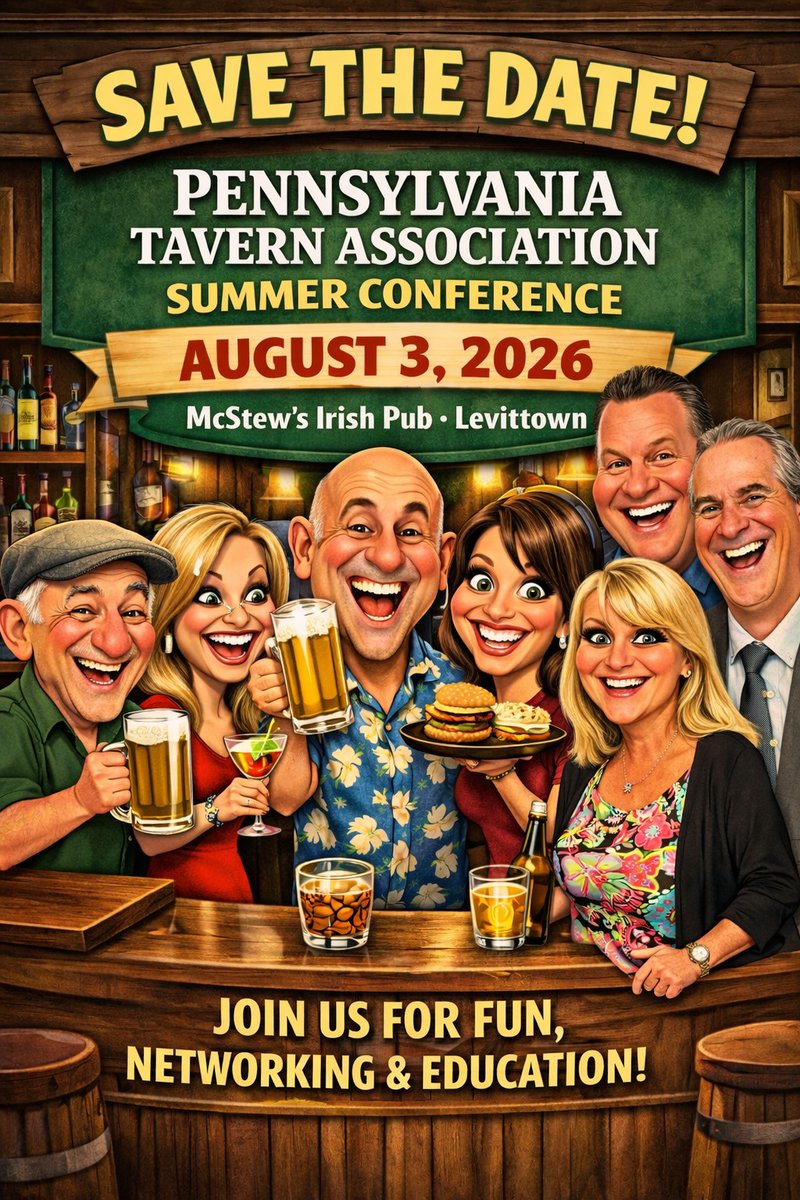 TavernPa's tweet photo. Members ... still time to register for our Annual Summer Conference ... https://t.co/nRGkMlyiZ4 #PaTaverns #PaRestaurants #Pennsylvania #Bars #Taverns #Restaurants https://t.co/S6qsBgoN6A