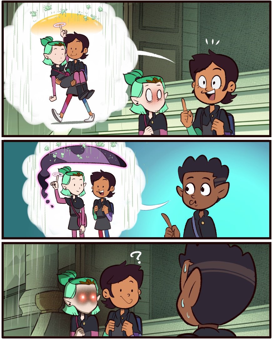 MoringmarkMark's tweet photo. Raining #theowlhouse #toh https://t.co/FKLdNysHAy