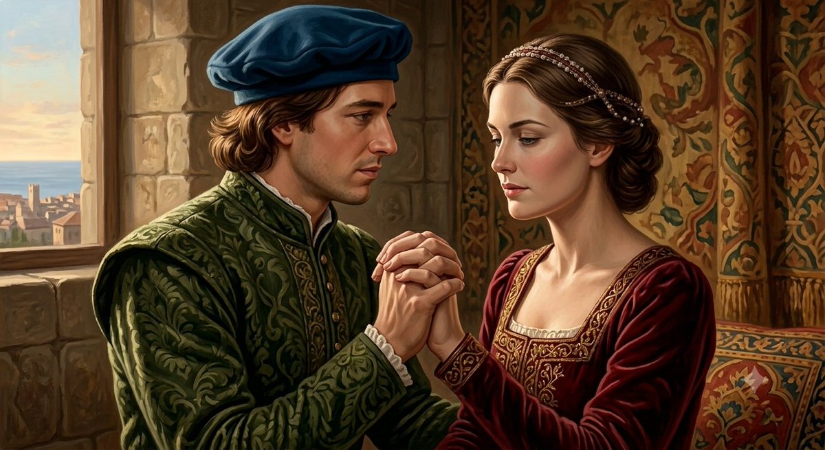 tiloblanch's tweet photo. The Varoych Saga Diary. 0000020
After the council, he meets with his beloved. Tirant and Carmesina speak with intertwined hands as a sign of the marriage by oath they have sworn to one another https://t.co/MwvTKv0S7Y