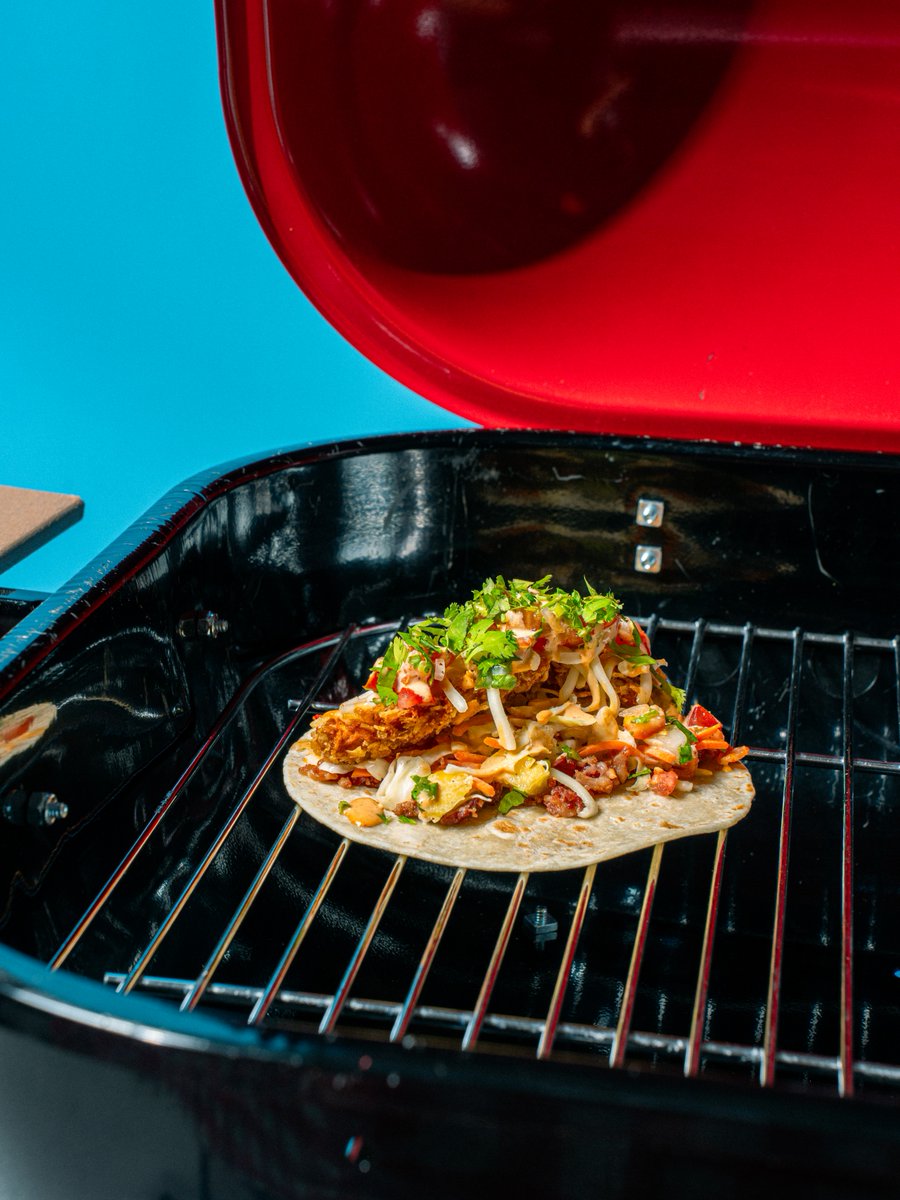 torchystacos's tweet photo. Just in time for America's 250th. 🇺🇸 

The American is BACK for July! Potato chip crusted chicken, pineapple coleslaw, applewood smoked bacon, house-made chipotle sauce &amp; more. https://t.co/qdGOYs8qqn