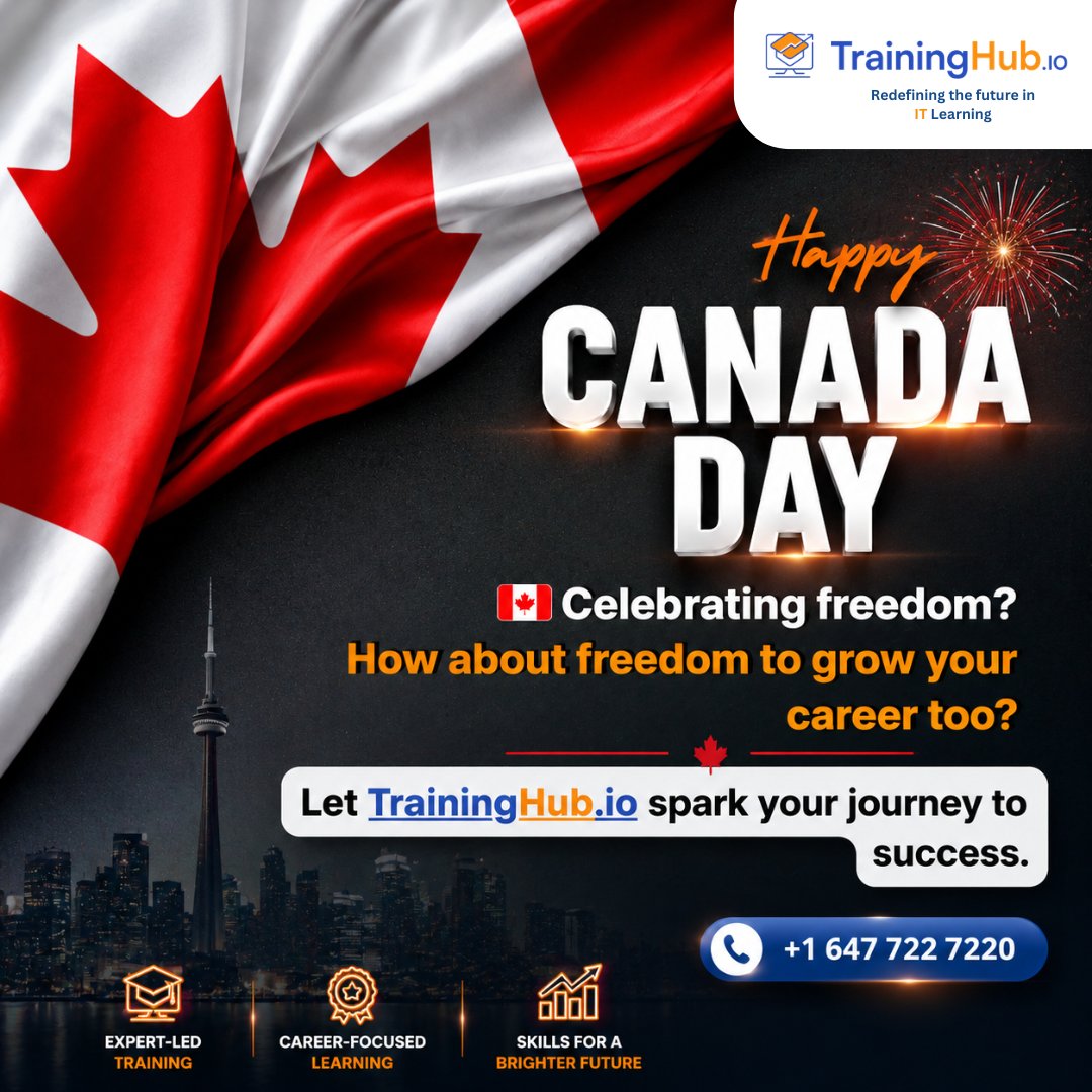 TrainingHubCAN's tweet photo. This Canada Day 2026, take the next step with TrainingHub — where learning turns into career opportunities. Upskill, grow, and build your future with confidence in Canada. 

#CanadaDay2026 #DataAnalytics #CareerBridgeTrio #TechTraining #ITcourses #ITtrainingincanada #TrainingHub https://t.co/36MEFEc0hJ