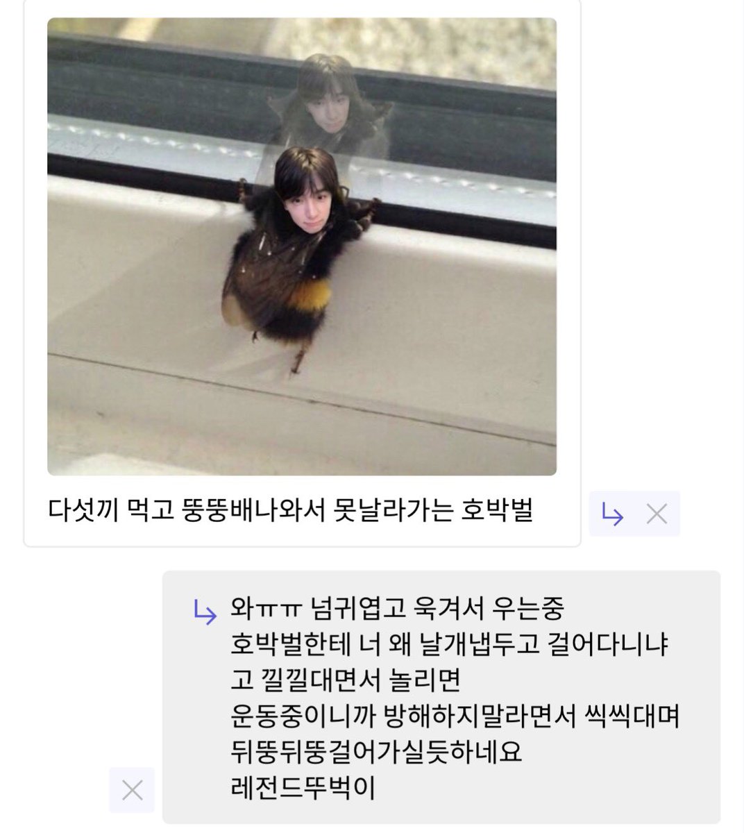 hyundd1e's tweet photo. ”레전드 뚜벅이 호박벌“ https://t.co/bJdbs3rN6W
