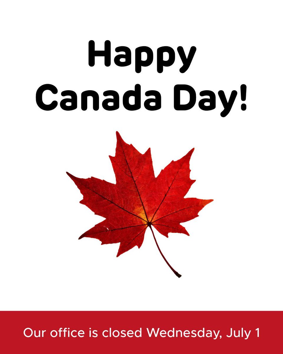 creativesask's tweet photo. We are closed today to observe the Canada Day holiday and will re-open for regular business hours on Thursday, July 2. https://t.co/GDWI7HuwYz