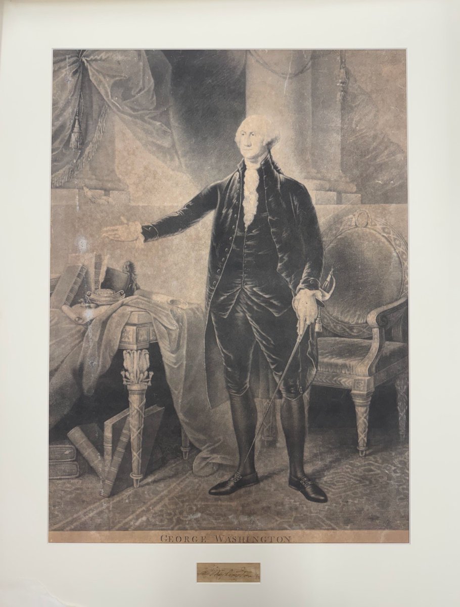 RollinsArchives's tweet photo. In honor of #America250, we share Prof. Wenxian Zhang's "Celebrating America 250: Notable Americana Collections in the Rollins College Archives." https://t.co/BVBVrAlYng
Image: engraving with signature of George Washington, Hamilton Holt’s Presidential Portrait Collection https://t.co/Dgag1T9XR0