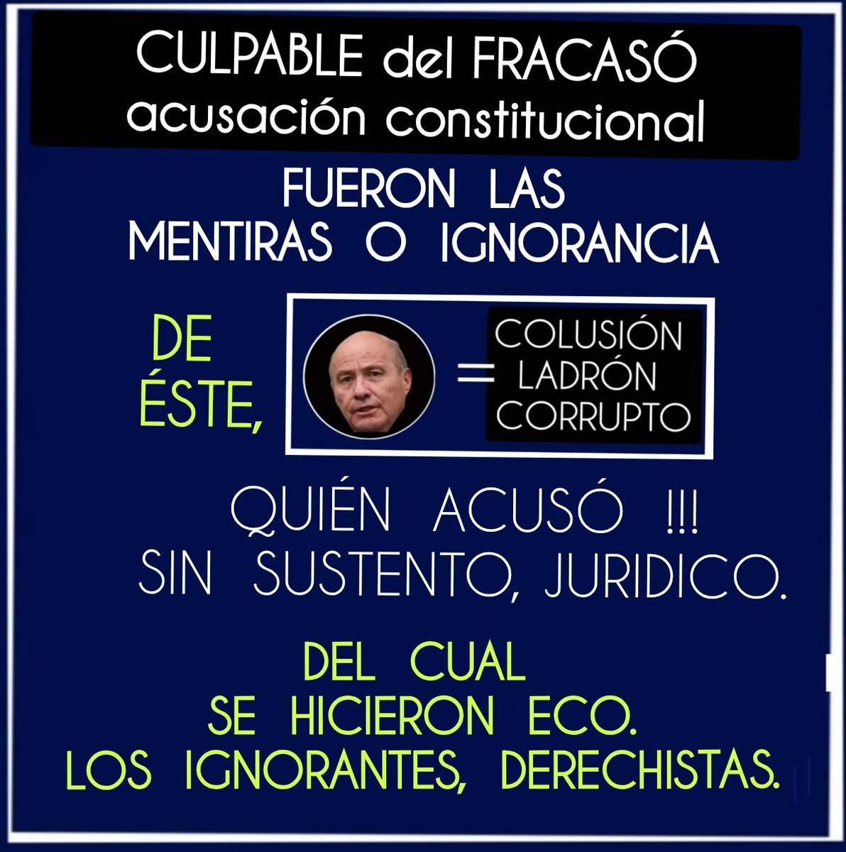 Ricsepul's tweet photo. EL DELINCUENTE, QUE HA PASADO PIOLA. En Acusación constitucional https://t.co/EelJahpGiI