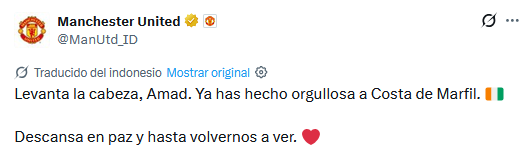santisnead's tweet photo. Lo están despidiendo porque parece que falleció o porque hizo un buen partido. Las cosas de la traducción (?) https://t.co/JluoM2wclL