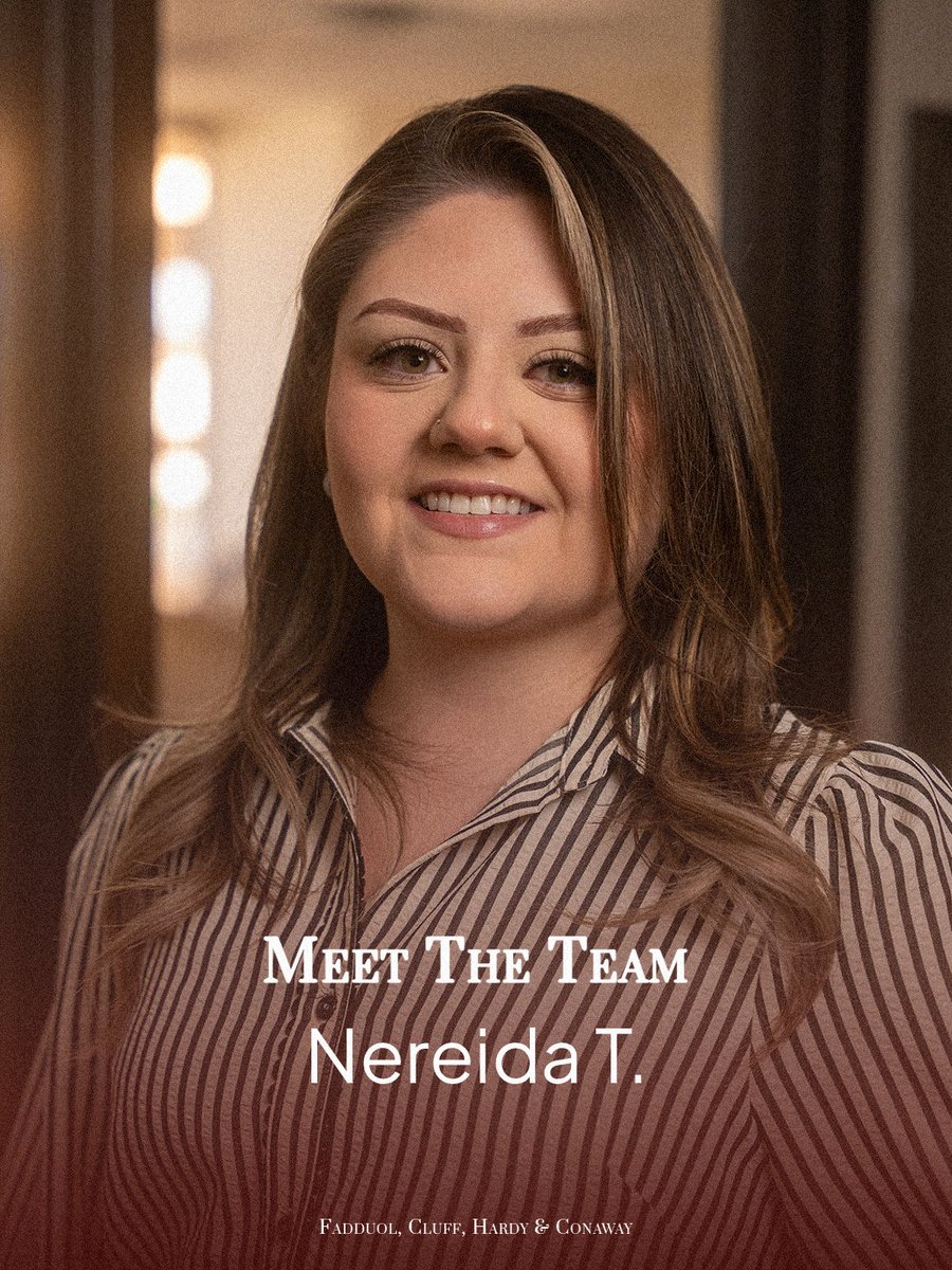 fchcinjury's tweet photo. #MeetTheTeam | Nereida ⚖️ 

Nereida is a Case Manager in our Hobbs, NM office! This September will mark two years at #FCHCLaw. 

She takes pride in the firm's teamwork and focus on reaching the best outcome for each client. https://t.co/aKAhVyCeVM