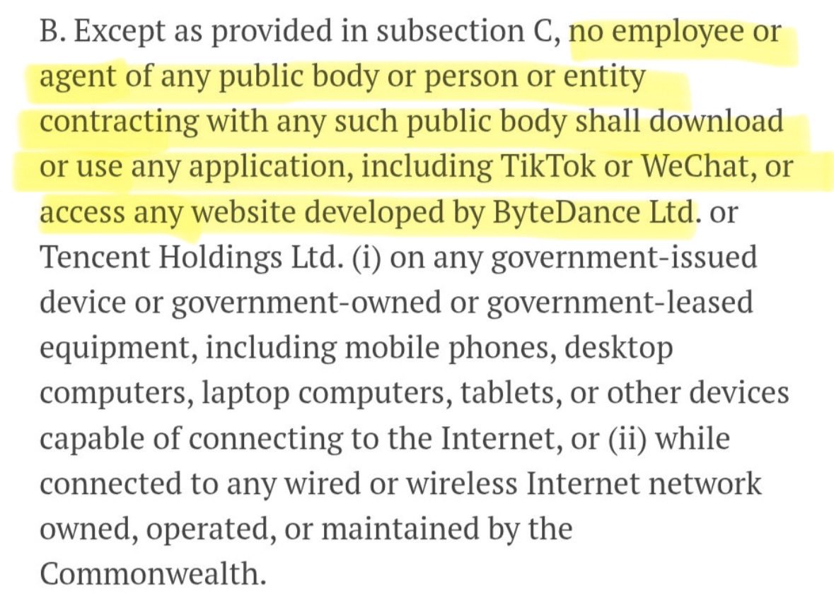 VA_GOP's tweet photo. 🚨By using CapCut, this social media post appears to violate Virginia’s ban on public officials using ByteDance apps. 

Why is the Democrat Governor of Virginia using an app that may expose sensitive data to the Chinese Communist Party? https://t.co/8ouYffwEW2