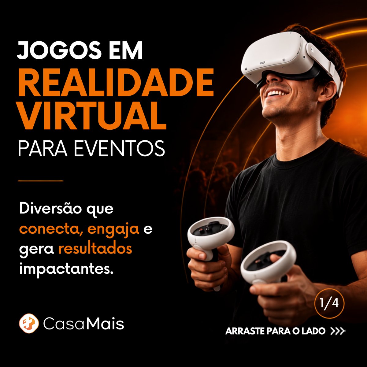 agenciacasamais's tweet photo. A Casa Mais é uma agência full service especializada em jogos em #RealidadeVirtual para eventos.
🎮 Jogos personalizados
🥽 Aluguel de óculos Meta Quest 3
👨💼 Supervisão completa
🏆 Há 15 anos no mercado e pioneira em VR no Brasil.
#VR #MetaQuest3 #Eventos #Inovação #CasaMais https://t.co/ZweeizX4YM